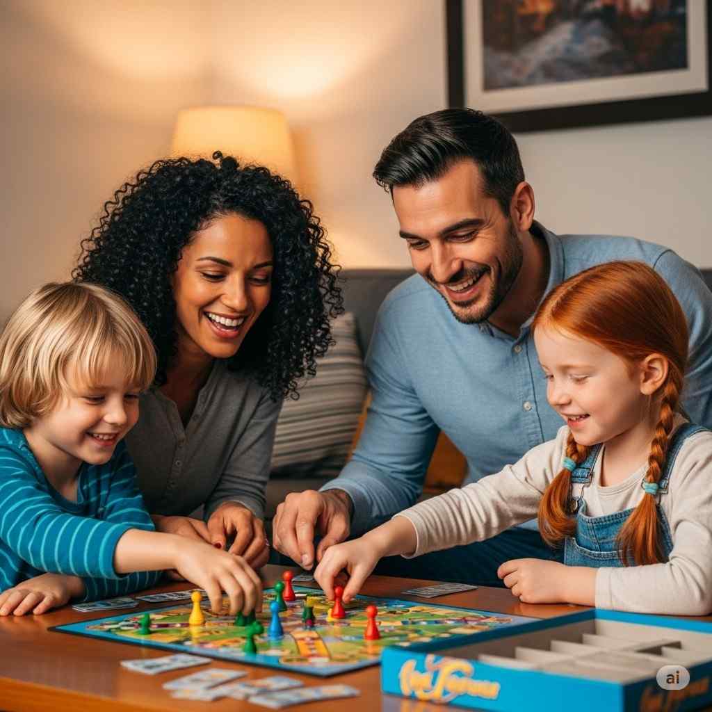 Family playing