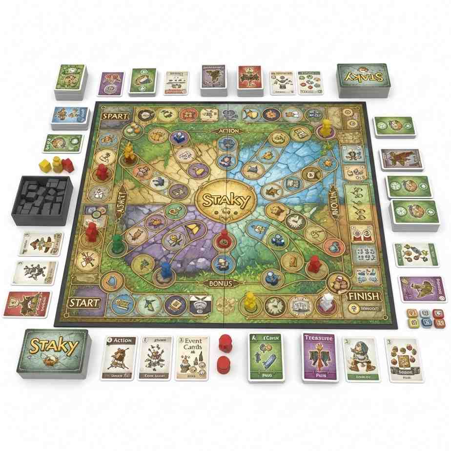 Staky Game board layout